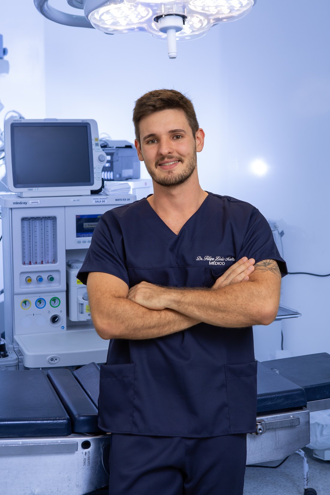 Filipe Lírio Malta em ambiente médico