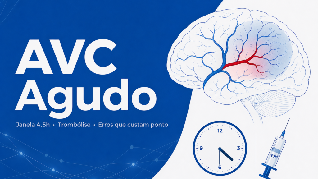 Capa do artigo AVC agudo: janela de trombólise, critérios e pegadinhas para residência médica
