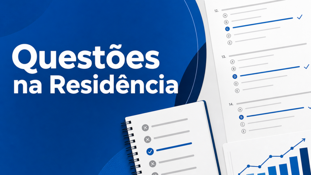Capa sobre como estudar por questões para residência médica com método de revisão ativa