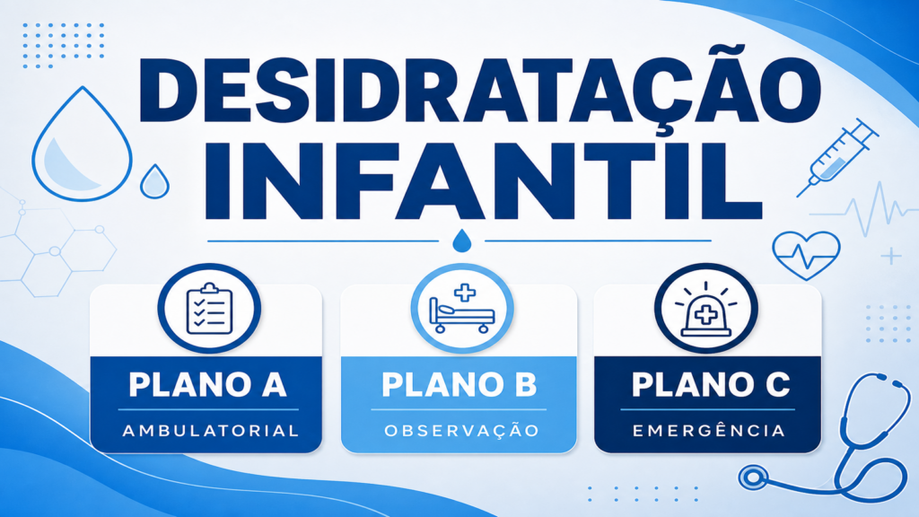 Desidratação infantil: como classificar nos planos A, B e C na prova de residência