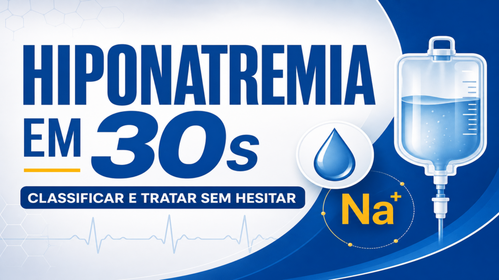 Capa do artigo Hiponatremia em 30 segundos - classificar e tratar sem hesitar na residência médica