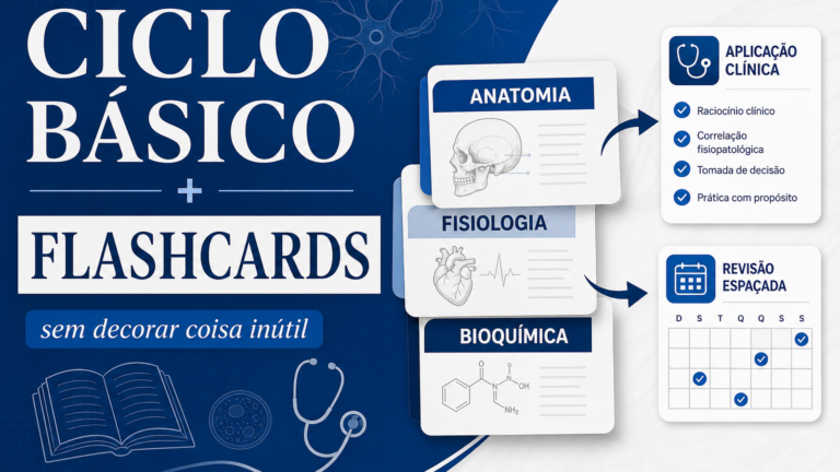 Ciclo básico de medicina: como usar flashcards sem decorar coisa inútil