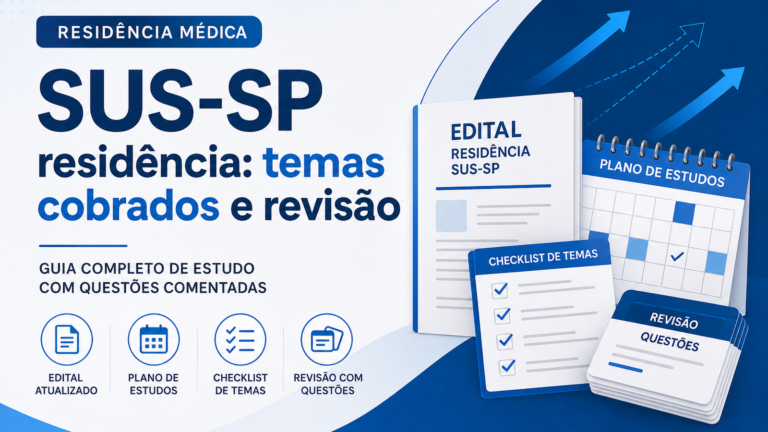 SUS-SP residência: temas cobrados e como revisar com questões