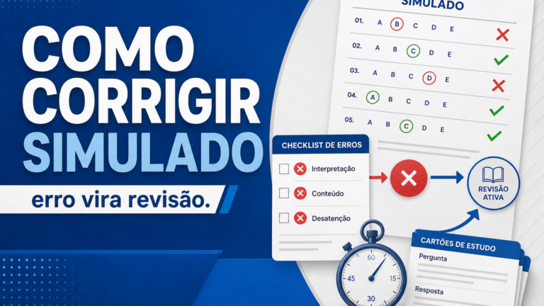 Como corrigir simulado de residência médica: método para transformar erro em revisão