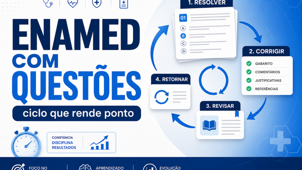 Como estudar para o ENAMED com questões: o ciclo que mais rende ponto