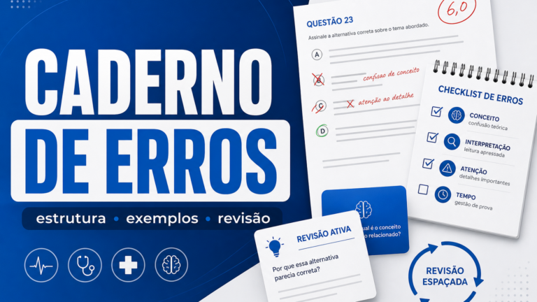 Como montar caderno de erros: estrutura, exemplos e rotina