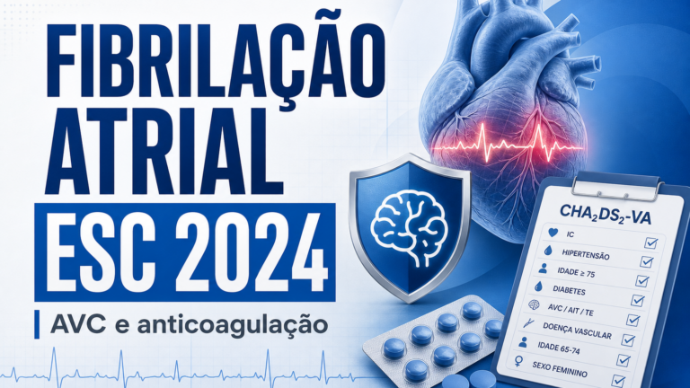 Fibrilação atrial na ESC 2024: o que mudou na prevenção de AVC e na anticoagulação