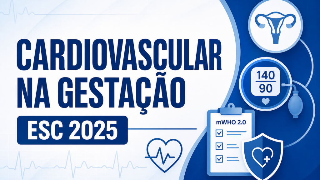 Cardiovascular na gestação: o que a ESC 2025 mudou para prova e plantão