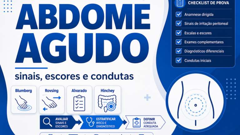 Abdome agudo na residência: sinais, escores e condutas que resolvem questões