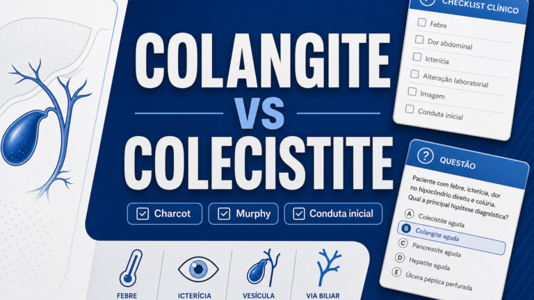 Colangite e colecistite na residência: Charcot, Murphy e conduta inicial