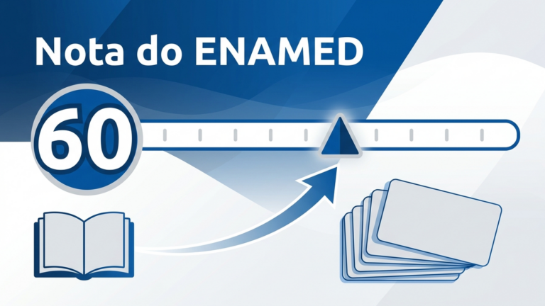 Nota do ENAMED: como funciona a escala, o corte de 60 e o uso no ENARE